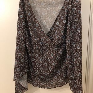 Brown flare top